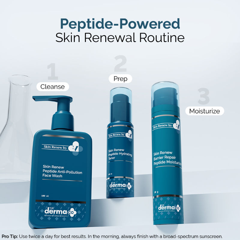 Buy The Derma Co X Dr. V Skin Renew Regime With Peptides Combo Online