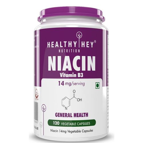 HealthyHey Nutrition Niacin - Vitamin B3 - Veg Capsules: Buy ...