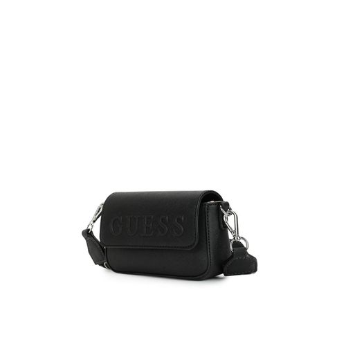 Buy Guess Black Solid Sandria Boxed Mini Crossbody Sling Bag with
