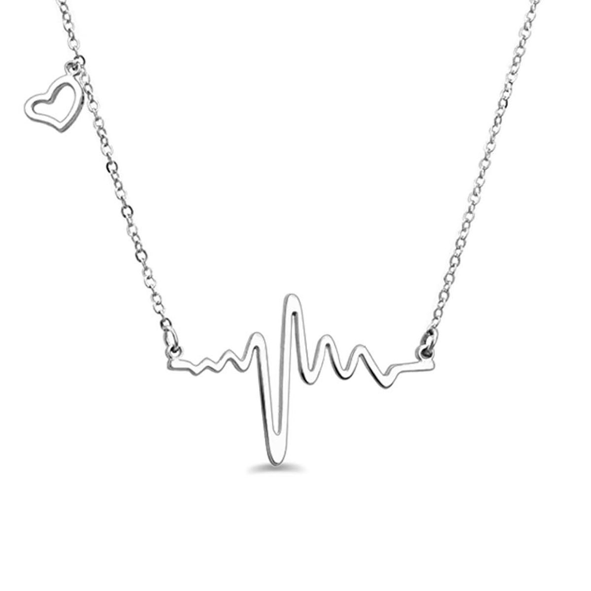 Diamond Heartbeat Necklace