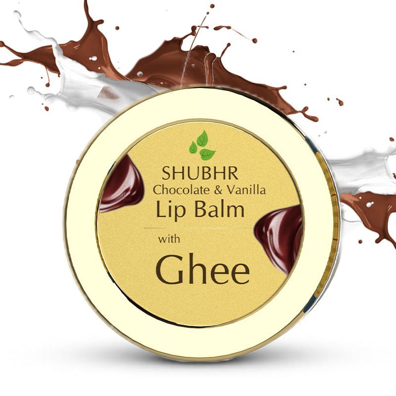 Blue Nectar Chocolate & Vanilla Hydrating Lip Balm with Ghee for Dry