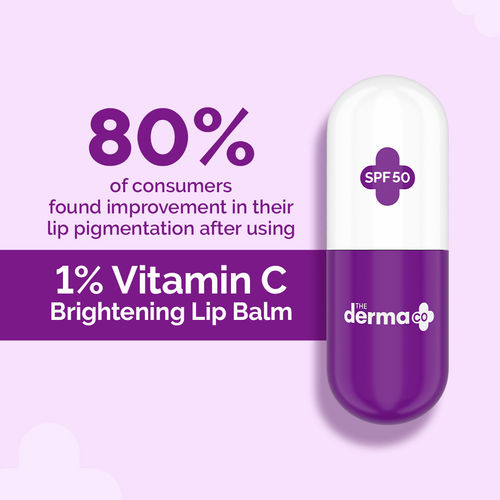 Buy The Derma Co 1% Vitamin C Lip Balm with SPF 50 PA+++ for Pigmentation  and Lip Brightening Online