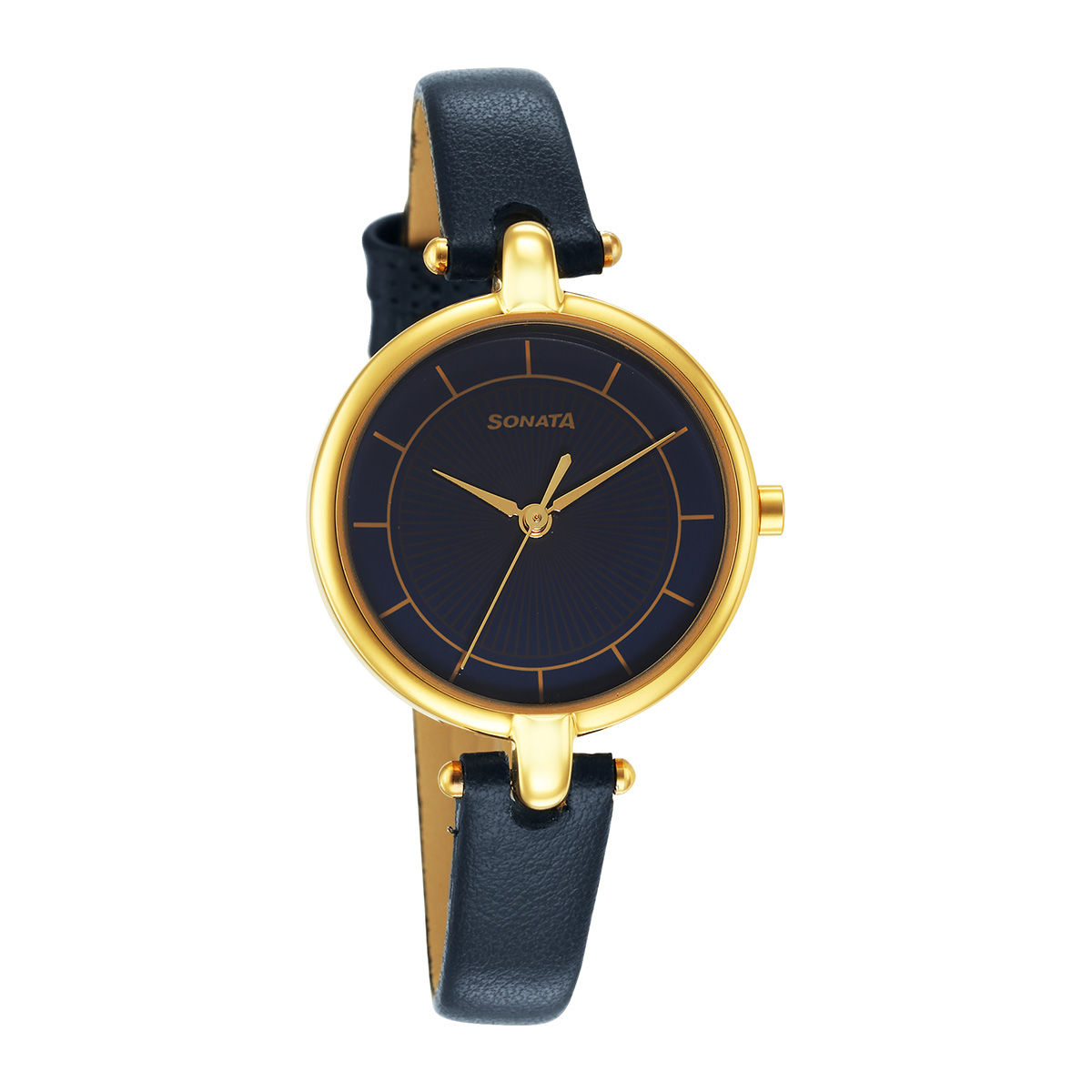 Sonata Gold Edit 87043YL03W Blue Dial Analog watch for women: Buy ...