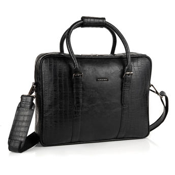 Buy Smith & Blake Laptop Bag Black Leatherette| Nile Online