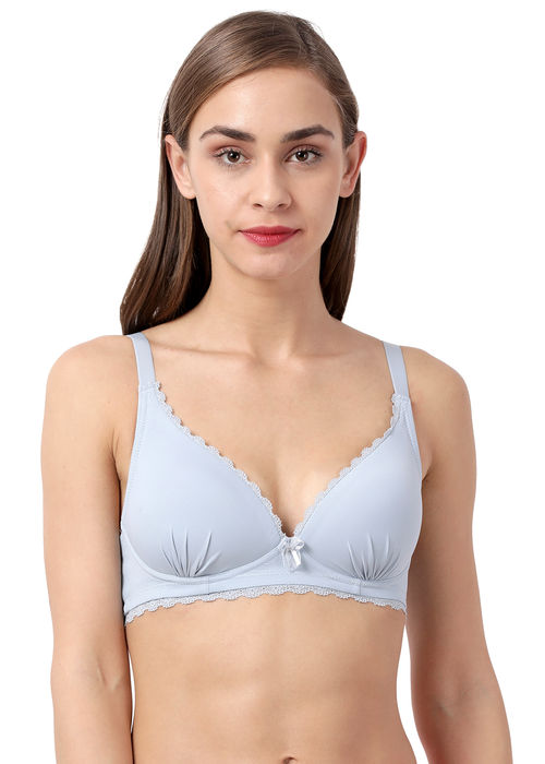 Buy Taabu by Shyaway Plunge Bras - Padded Wirefree 3/4 Coverage - Blue  Online