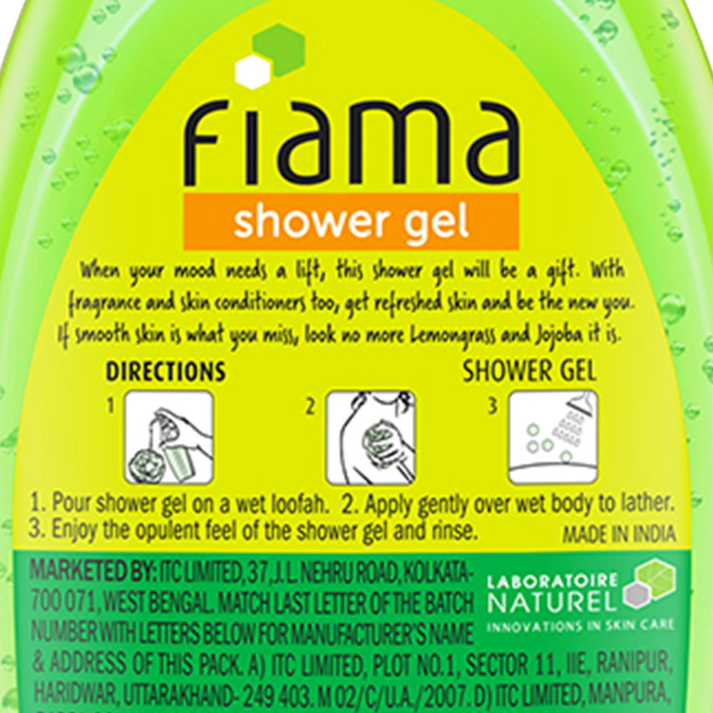 Fiama Shower Gel Lemongrass & Jojoba Smooth Skin With Skin Conditioners