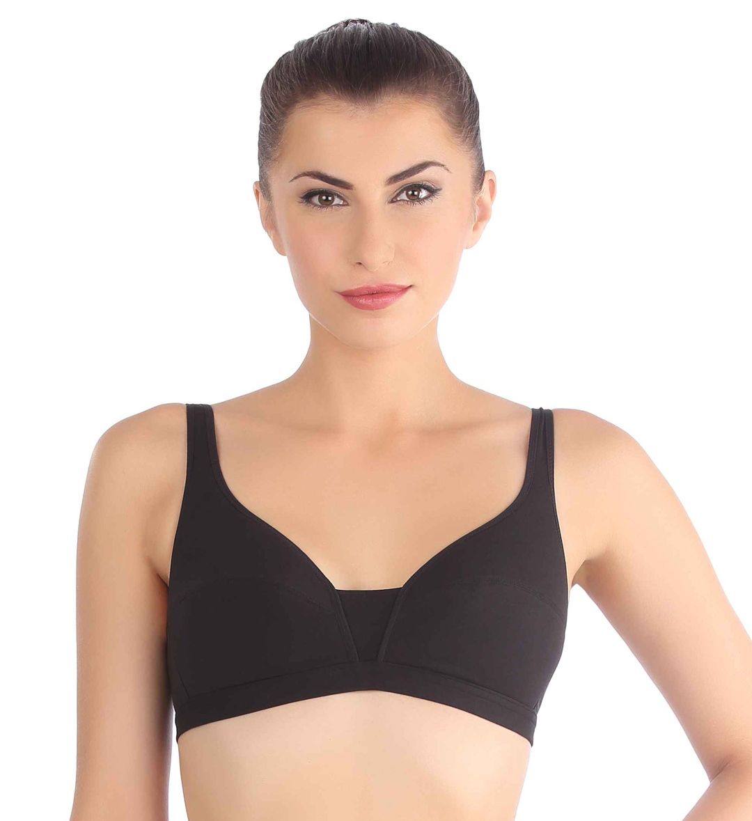 Triumph Beginner Bra 66 Beginners Bra Padded Wireless Bra Black 32a