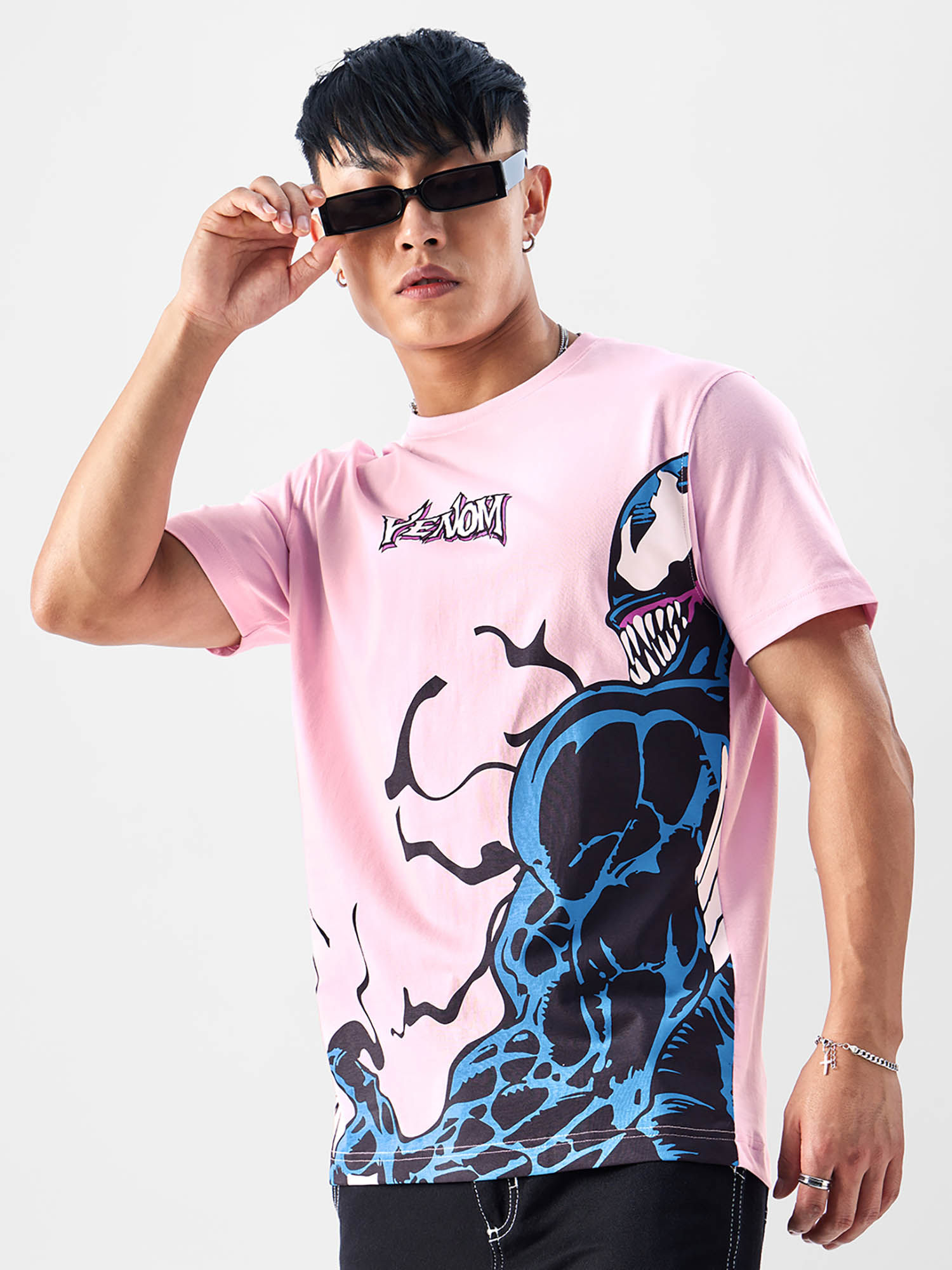 The Souled Store Official Venom: The Symbiote Men T-shirts