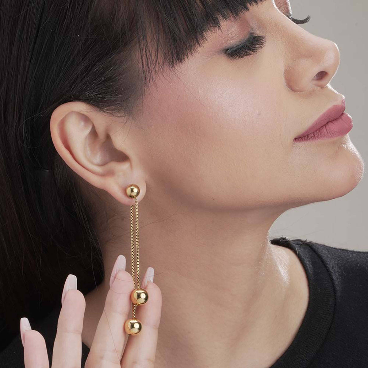 Palmonas Front Rear Drop Earring For Womens