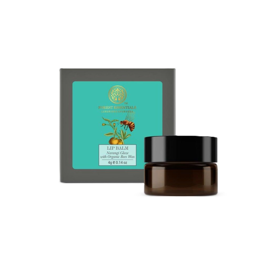 Forest Essentials Luscious Lip Balm Narangi Glaze With Organic Beeswax