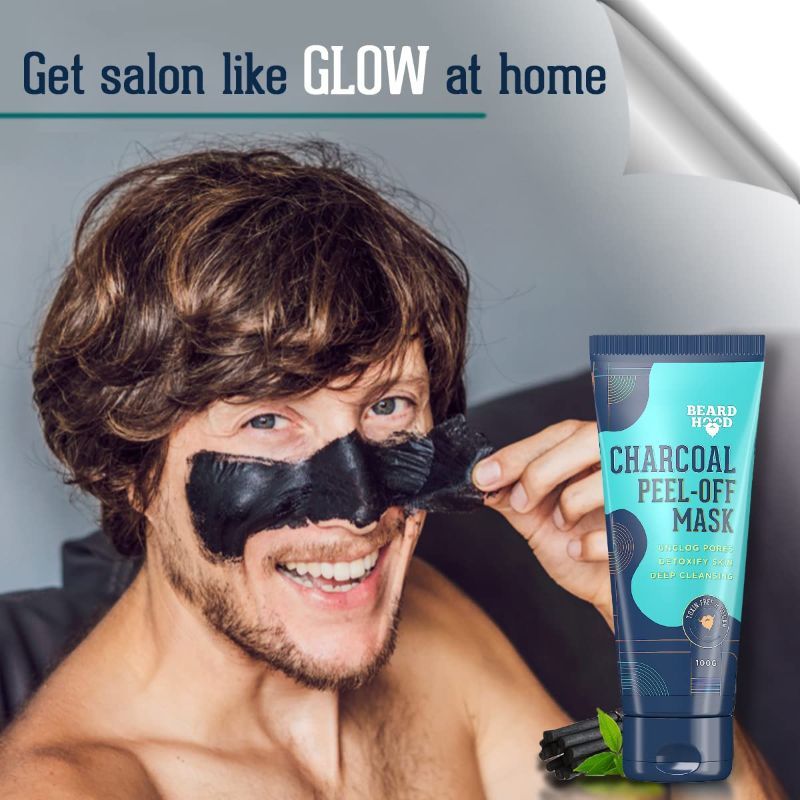 Buy Beardhood Activated Charcoal Peel Off Mask Online