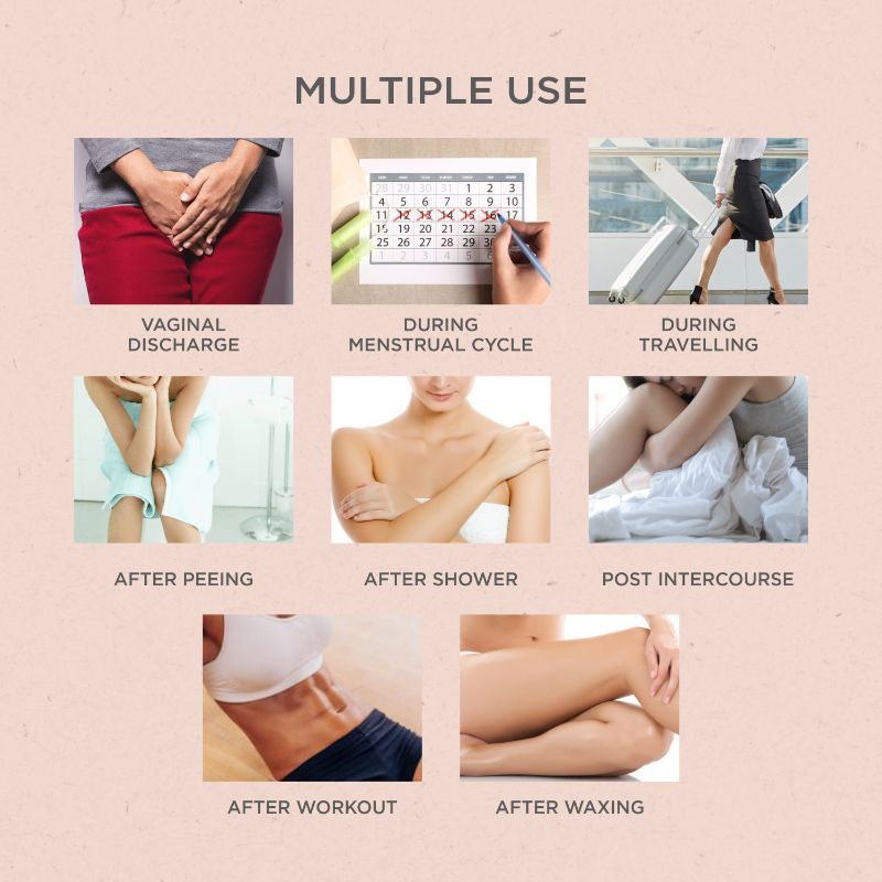 Sheneed Feminine Intimate WipesPack of 2 for Uti Prevention