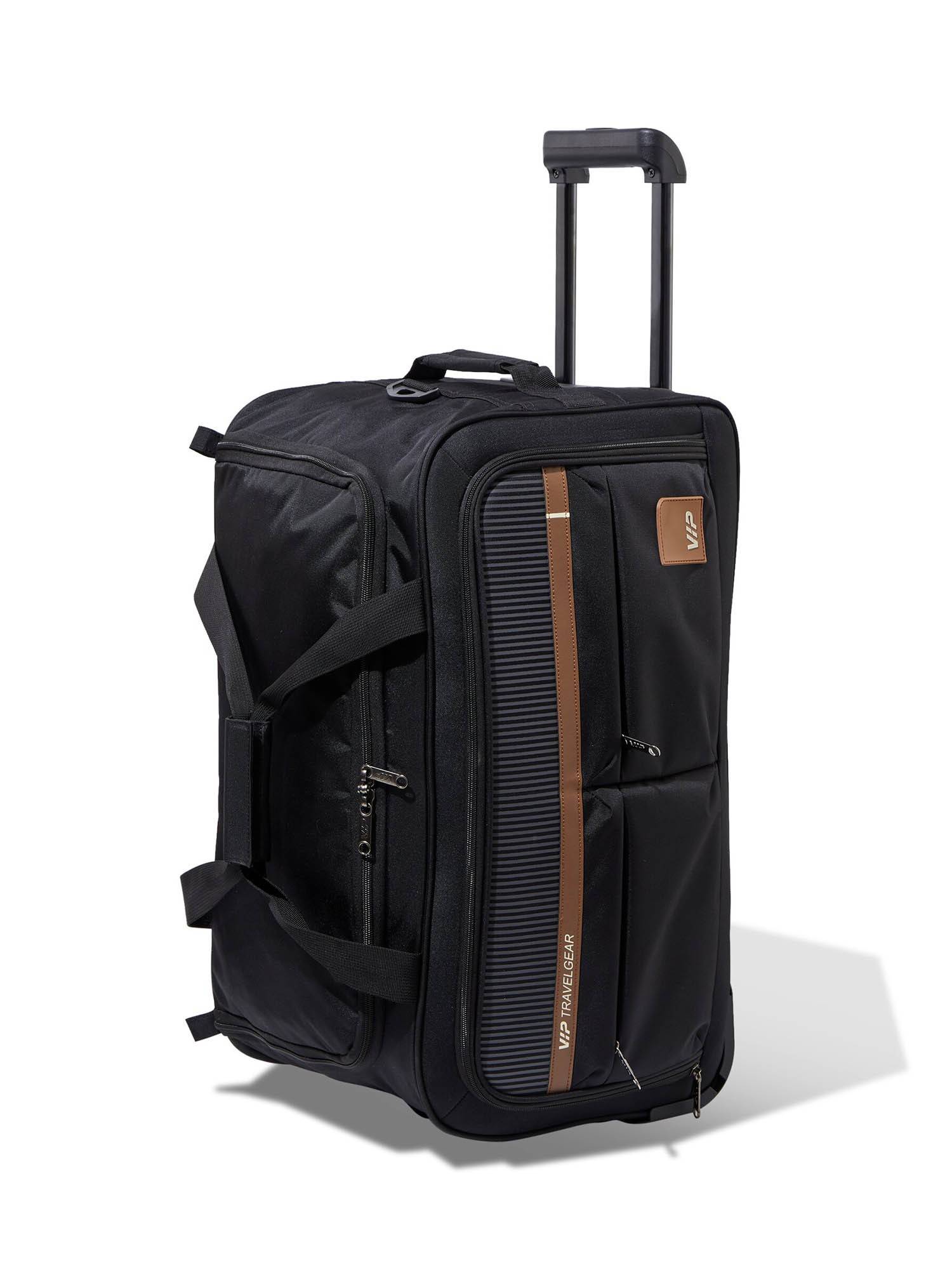 Buy VIP Unisex Grande Black Duffle Trolley Bag (S) Online