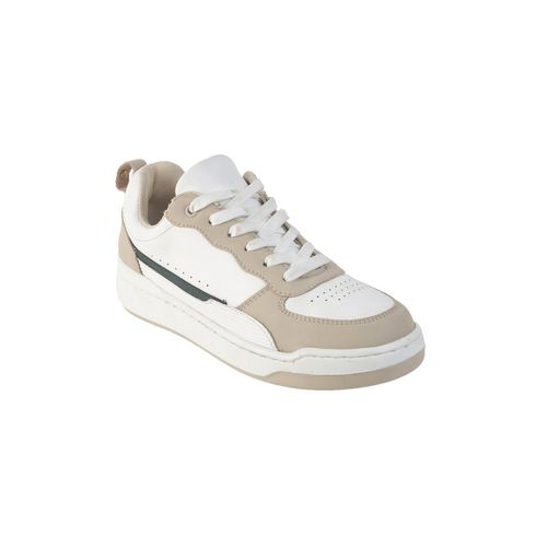 Metro Women Beige Lace Up Casual Sneakers (EURO 36)