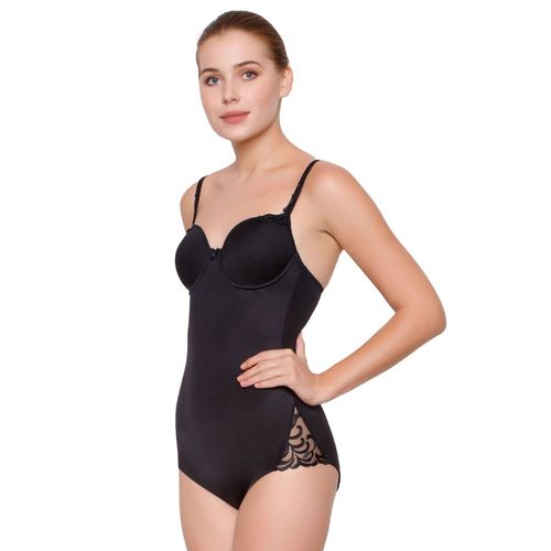 Buy Triumph Modern Finesse Wired Padded Seamless Bodysuit - Black online