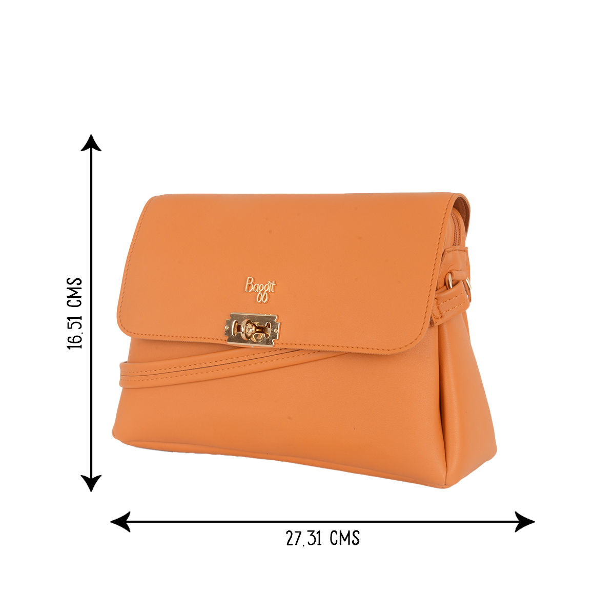 Baggit orange sling bag best sale