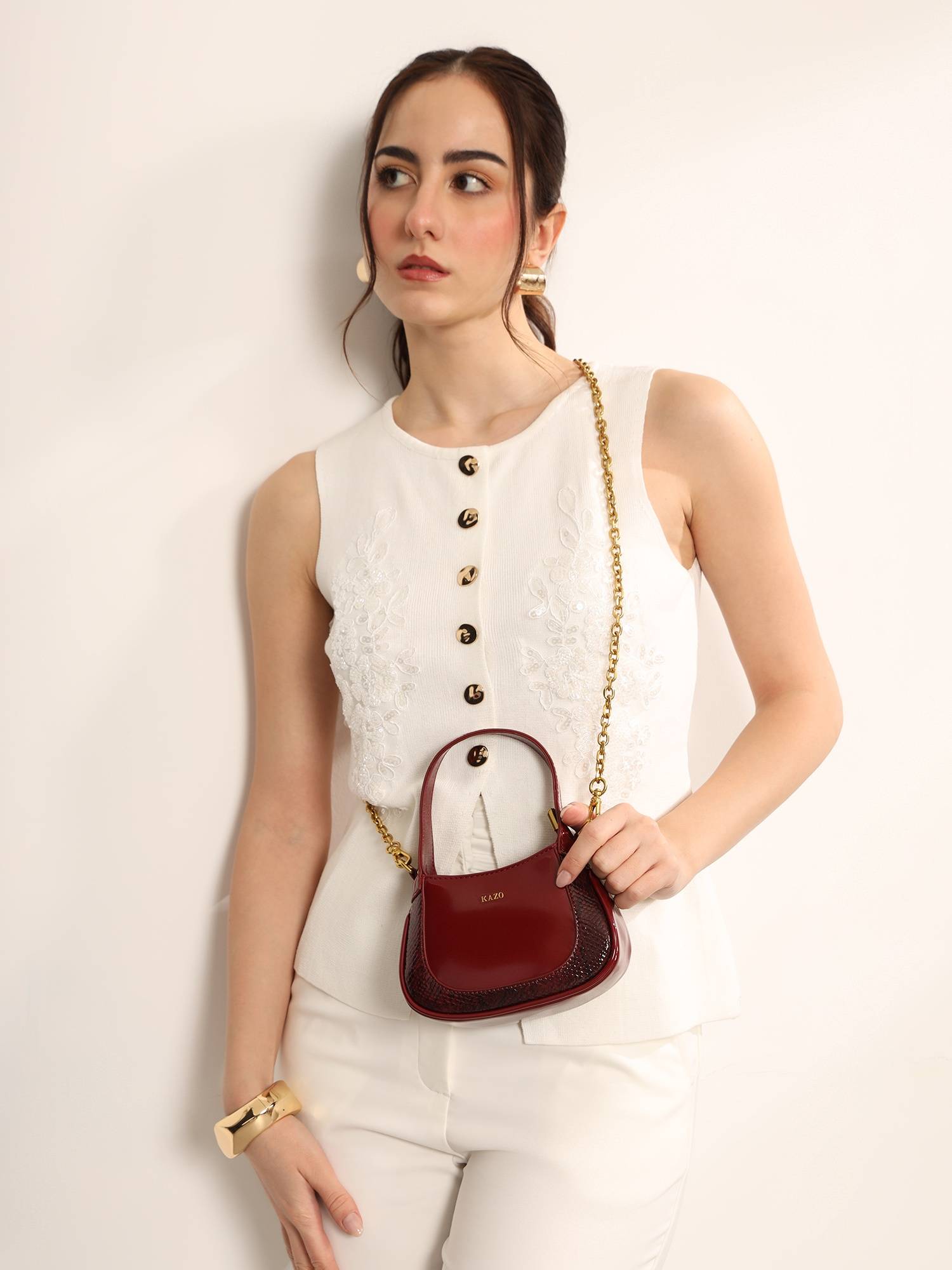 Kazo The Pixie Mini Bag Wine