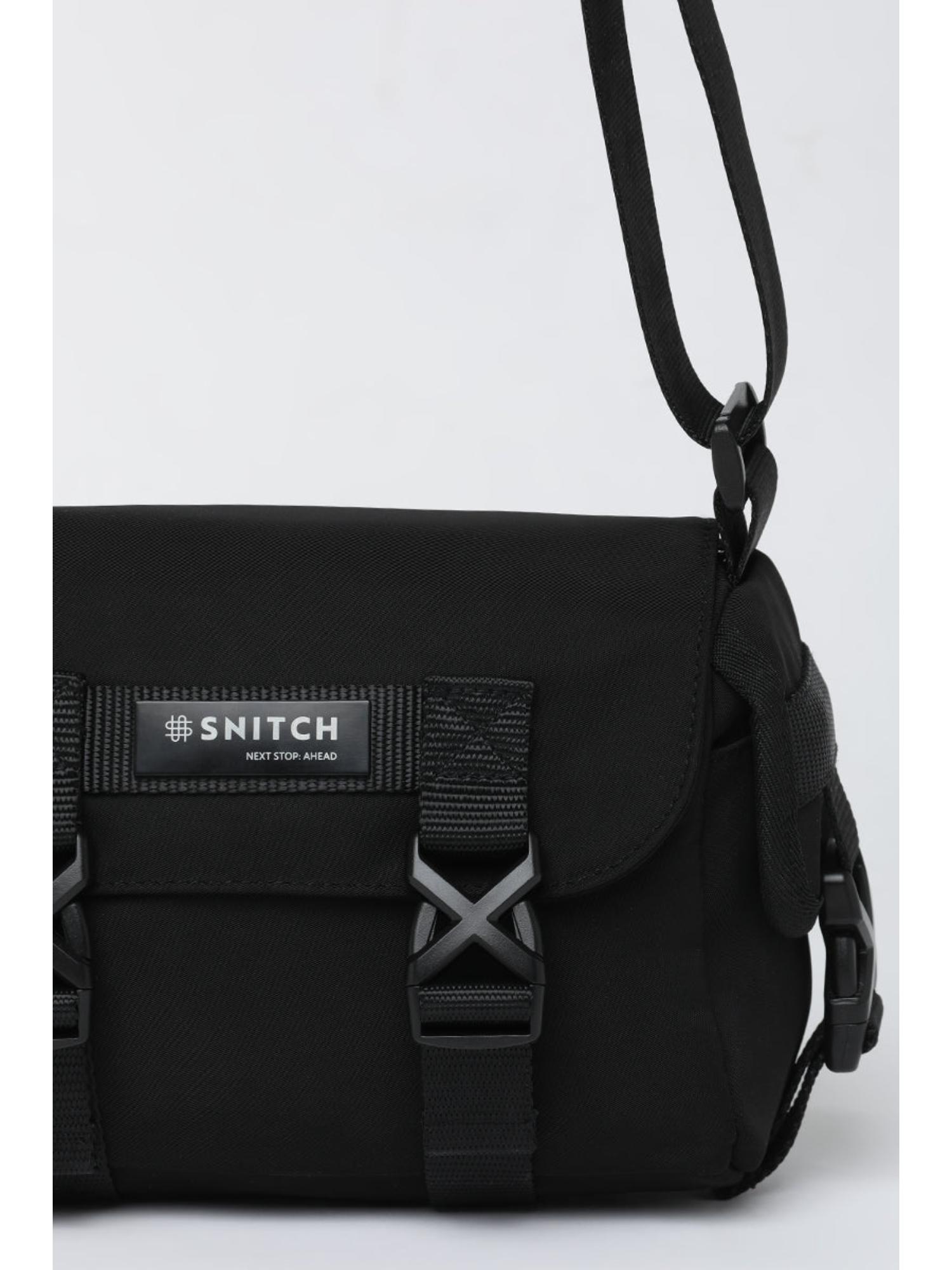 Buy Snitch Stride Pro Black Messenger Bag Online