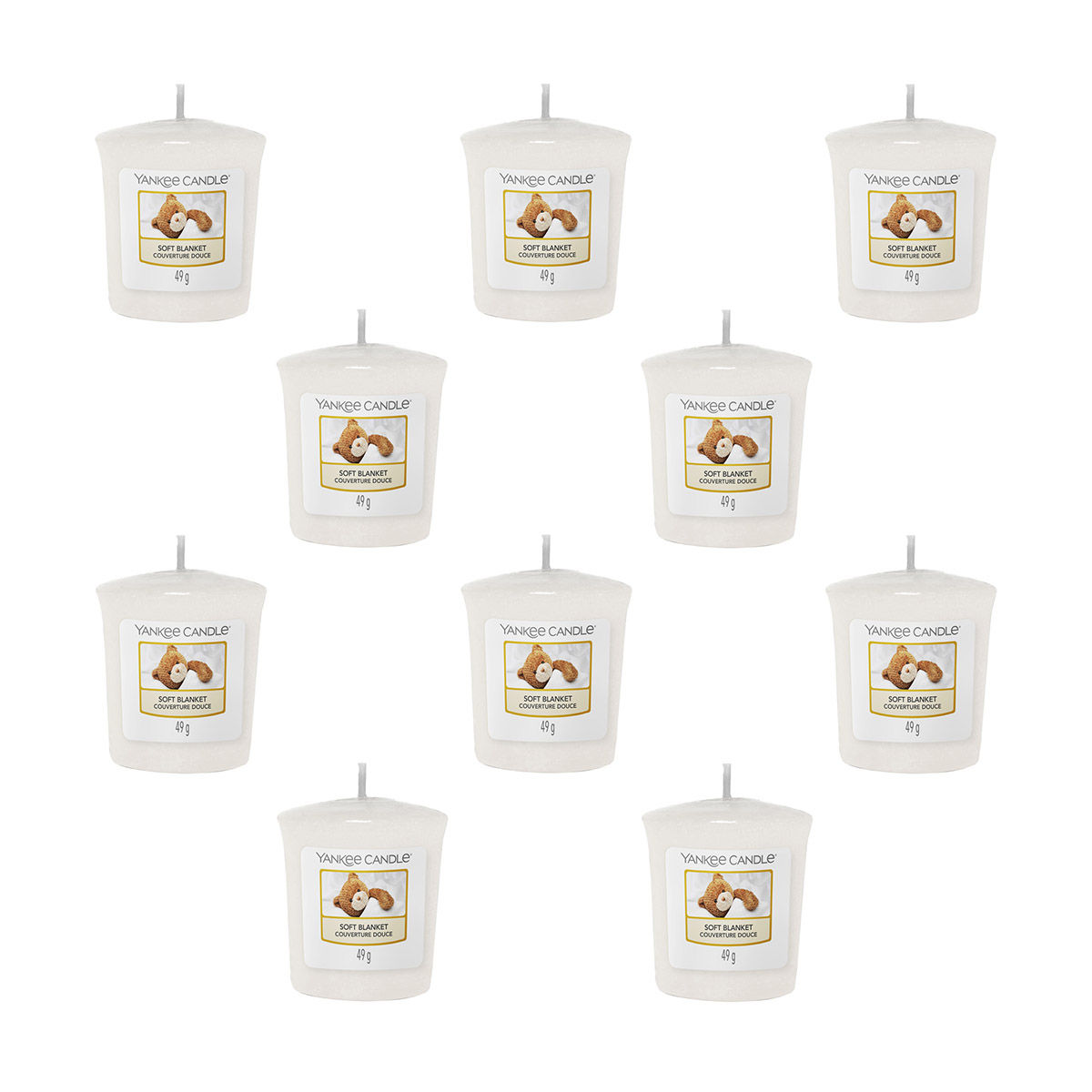 Yankee Candle Classic Votive Soft Blanket Scented Candles Pack of 10