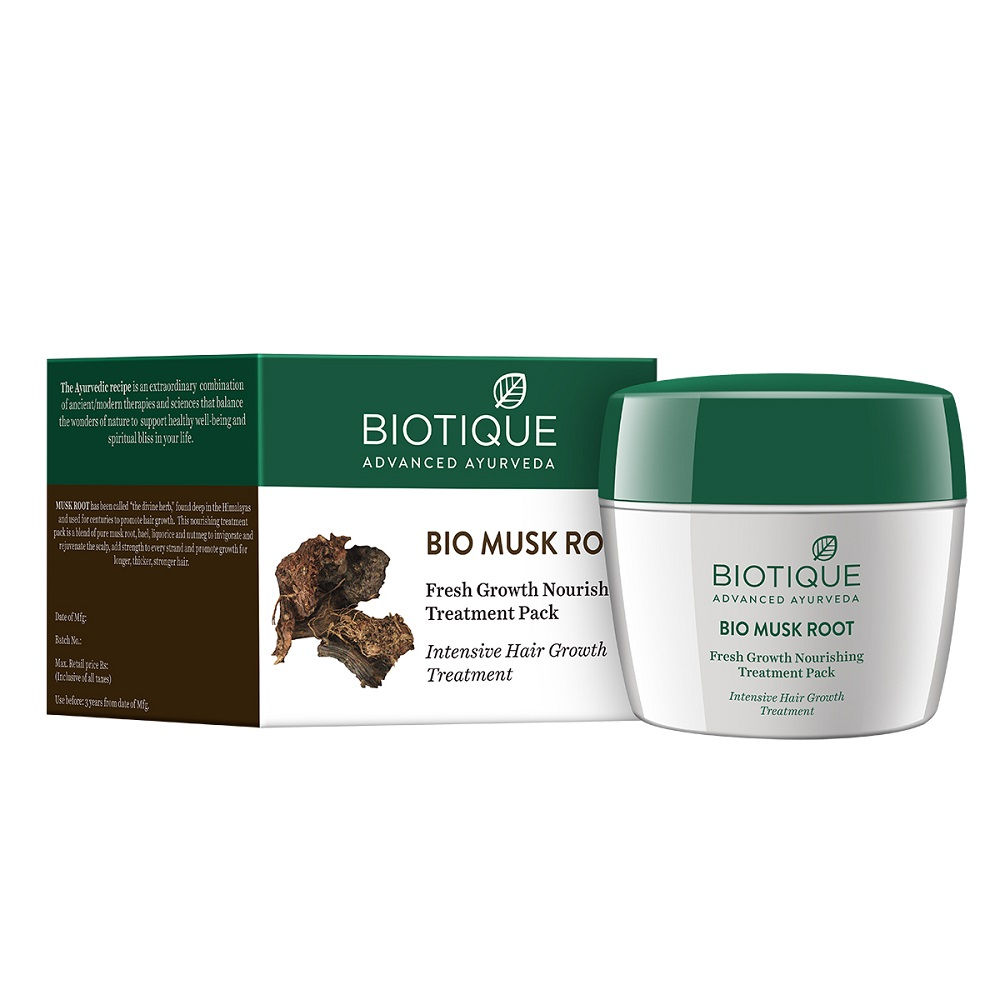 Biotique Bio Musk Root Fresh Growth Nourishing Treatment Pack