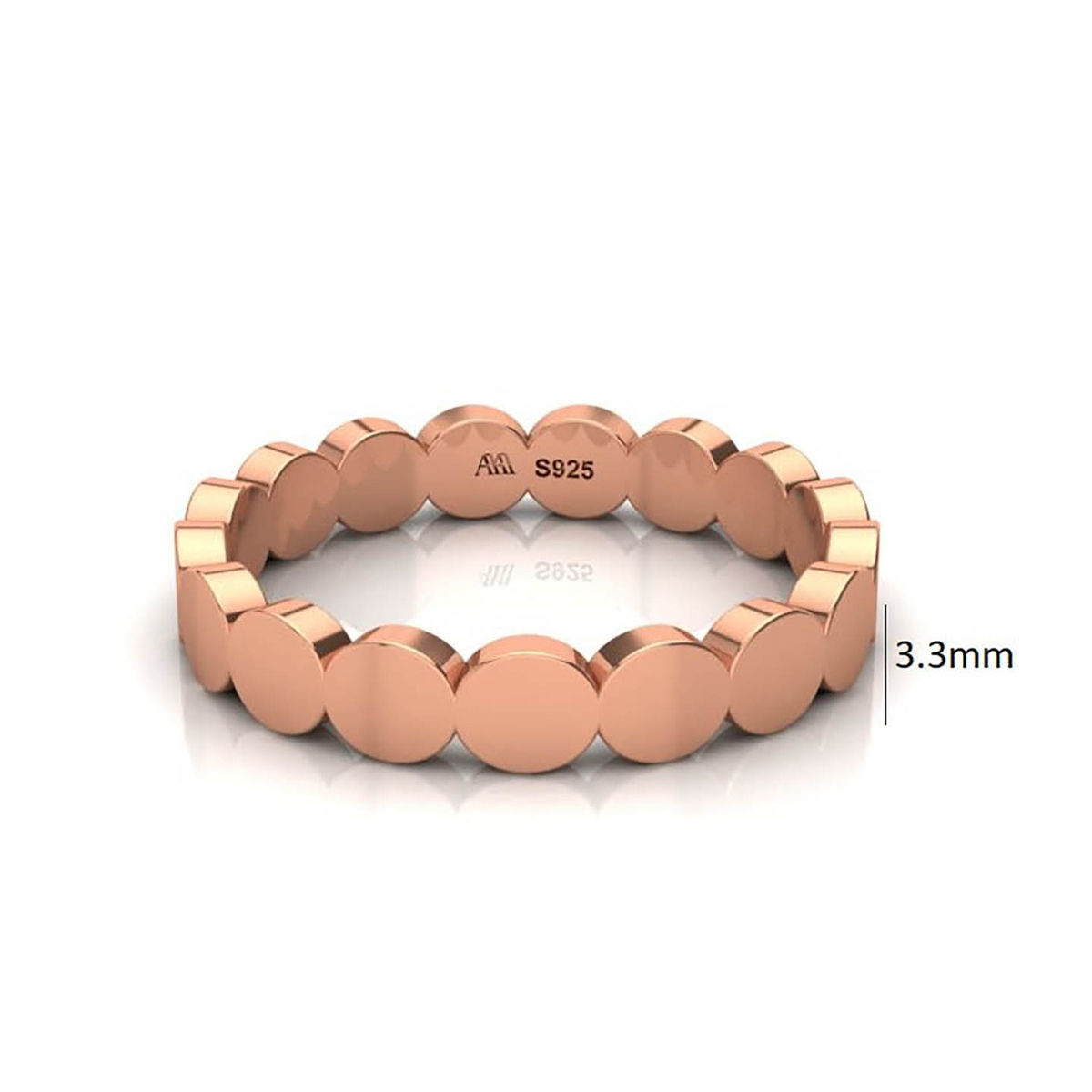 Buy Praavy 925 Sterling Silver Zesty Ring In Rose Gold (p19r0222rna) Online