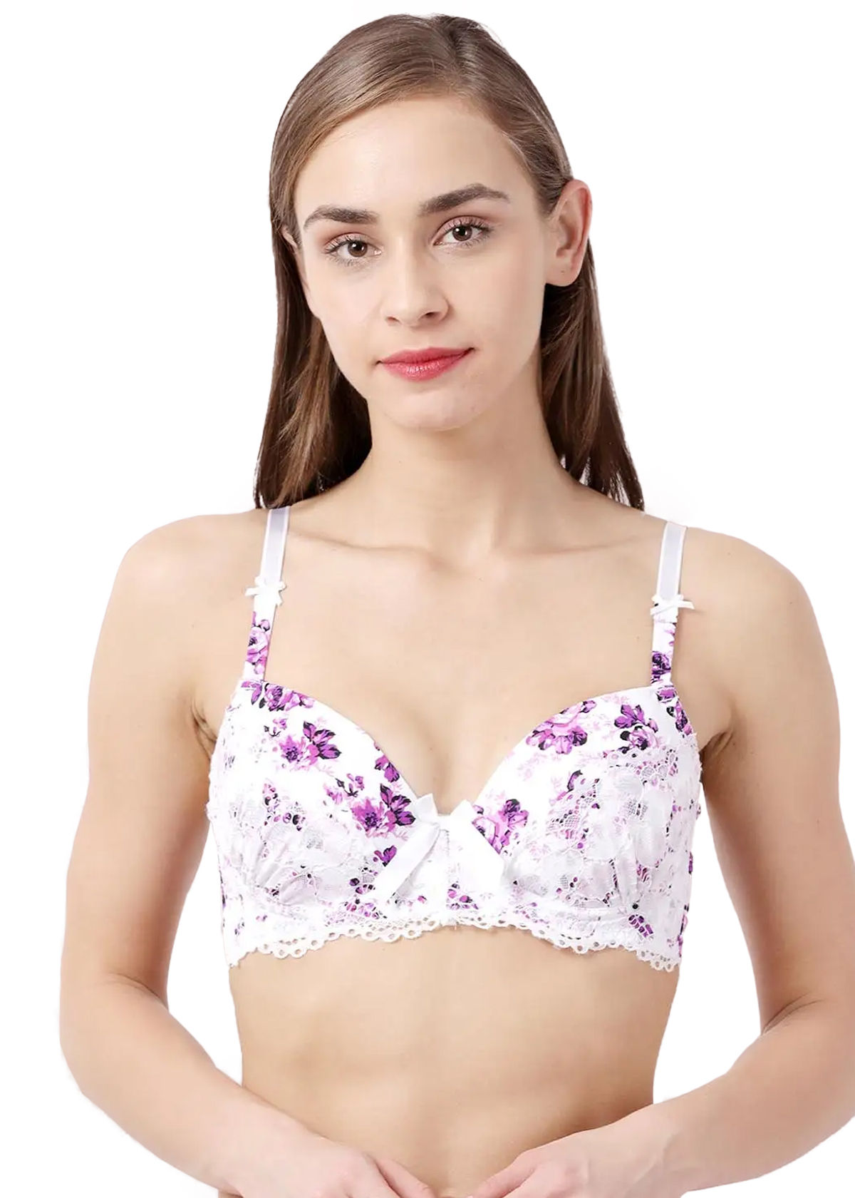 SHYAWAY Women's Susie Everyday Bras - Padded Wirefree Demi Coverage