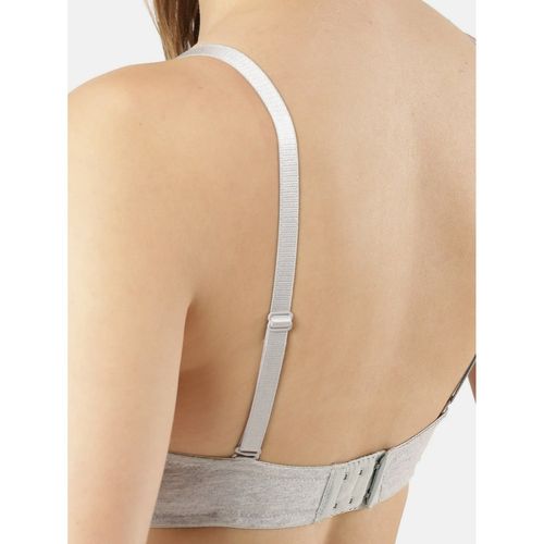 Buy Jockey Fe53 Women's Wired Padded Medium Coverage Plunge Neck Multiway  Styling Bra Grey Online