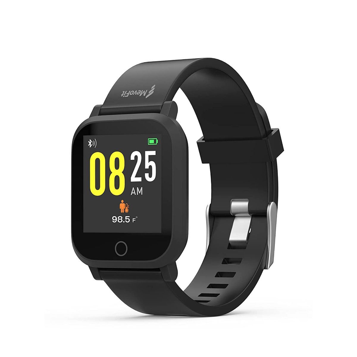 MevoFit AIR X1 - Smart Watch with Body Temperature & HR Monitor (Space Black)