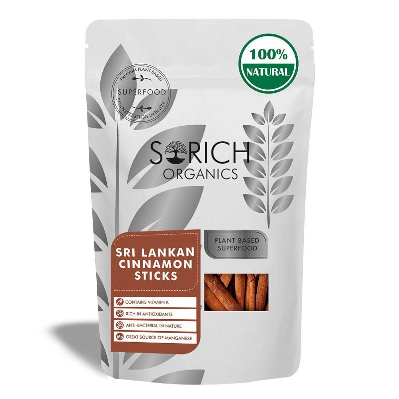 Sorich Organics Sri Lankan Cassia Cinnamon Sticks - Dalchini
