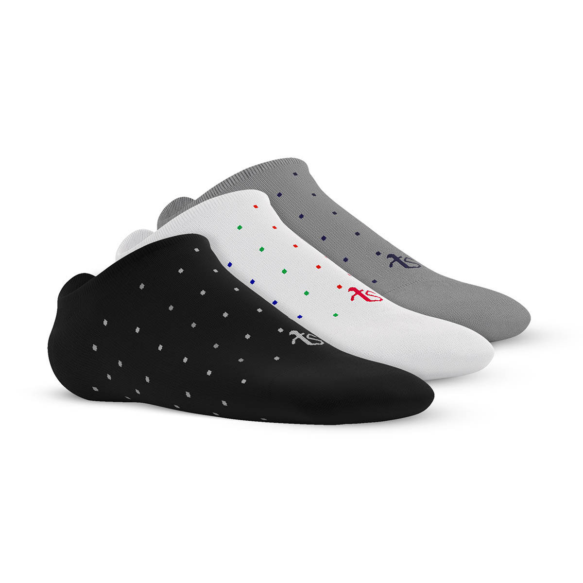 TalkingSox Unisex Multi-Color Loafer Socks No Show Casual & Formal Socks (Pack of 3)