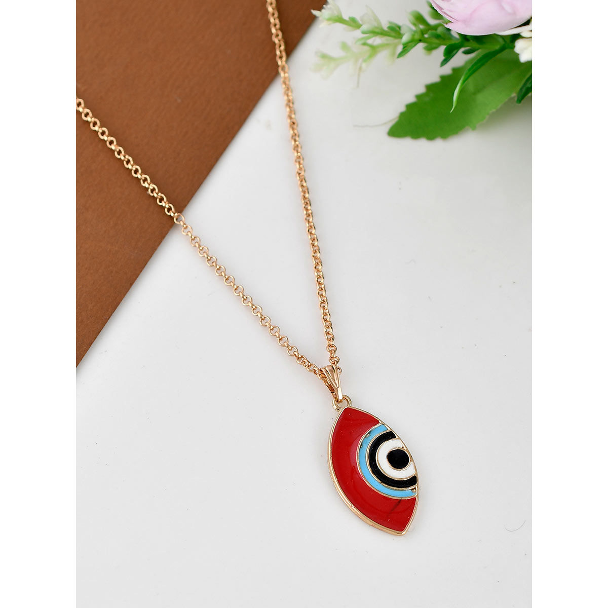 Red Evil Eye Genuine Leather Necklace, Protects from Evil Spirit, European  Fashion Jewelry