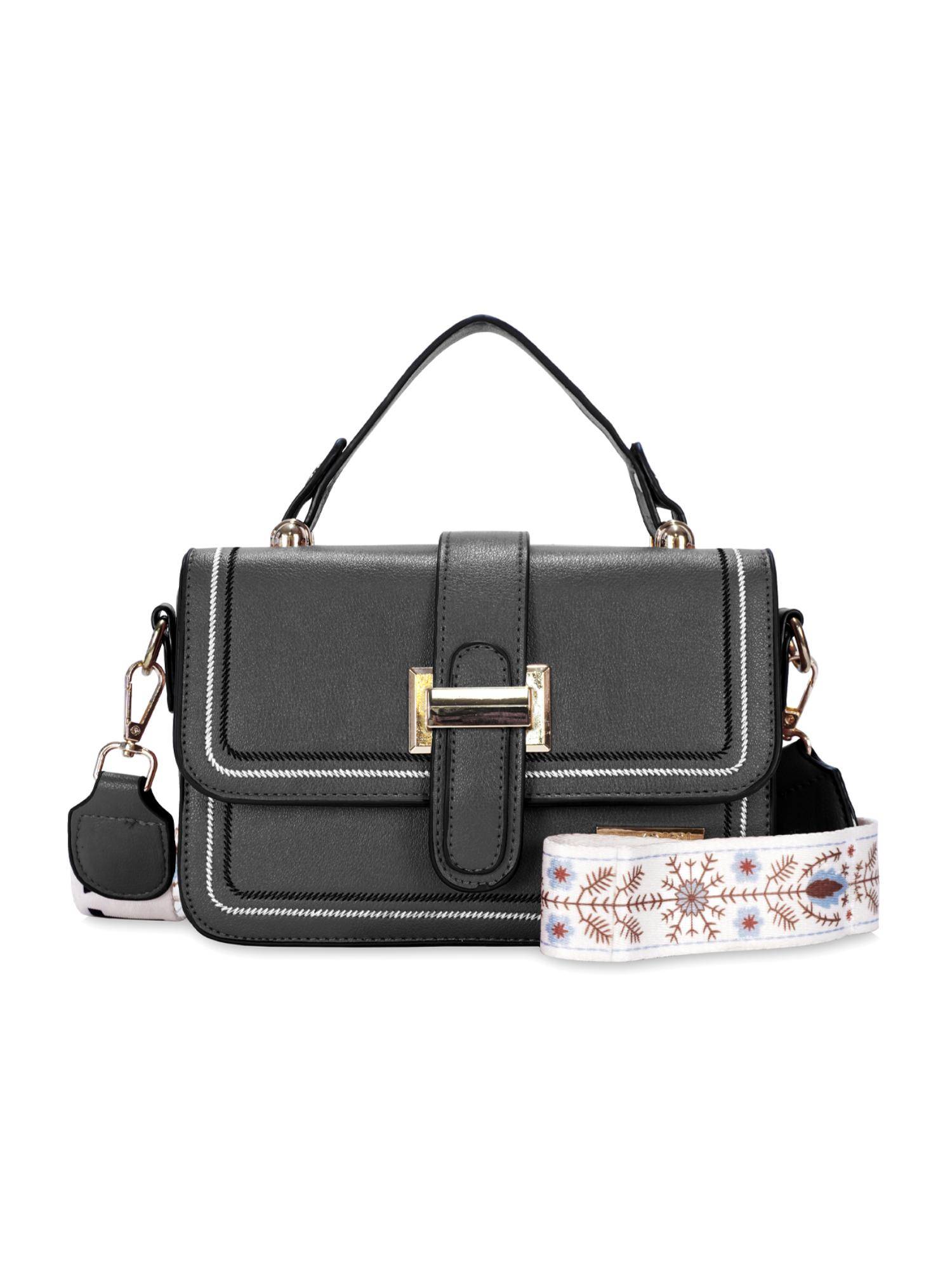 LUVOKSI Trendy Sling Bag Casual Grey (M)