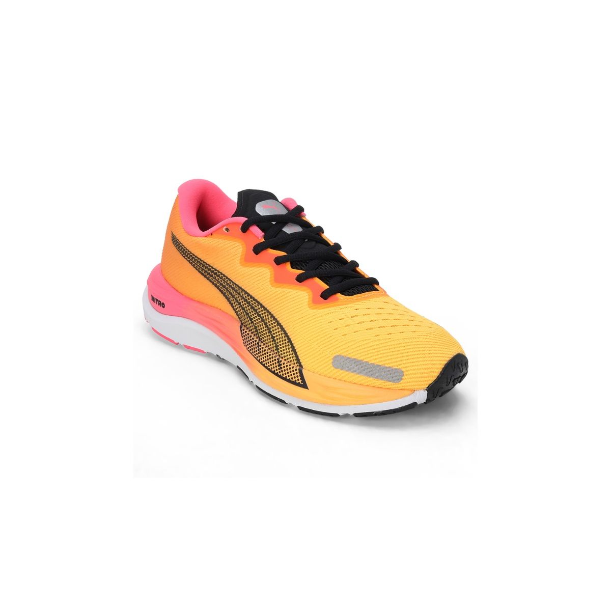 Puma Velocity Nitro Womens Orange Pink Running Shoes (UK 3)