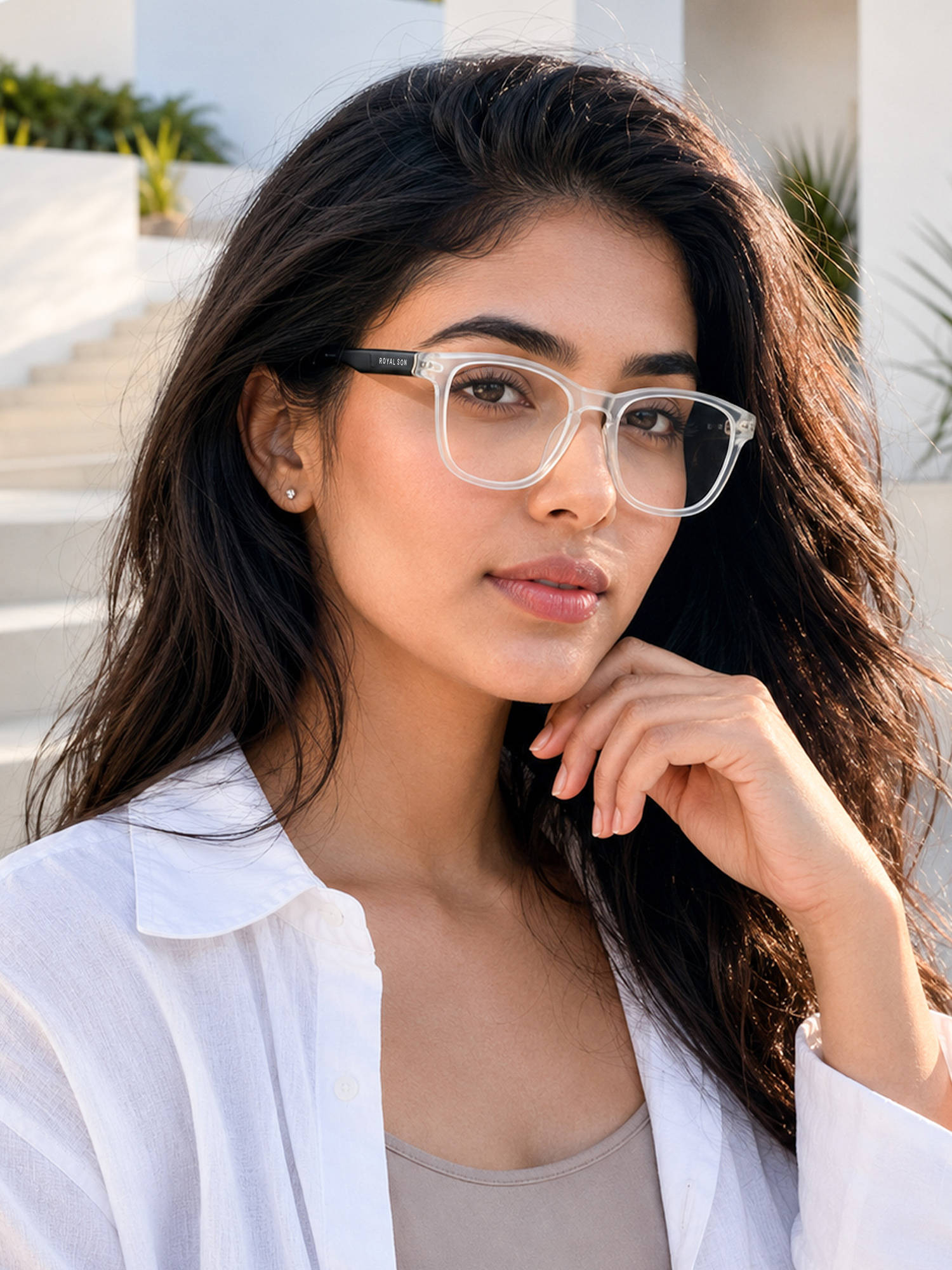 ROYAL SON Unisex Eye Protection Clear Computer Glasses (58)