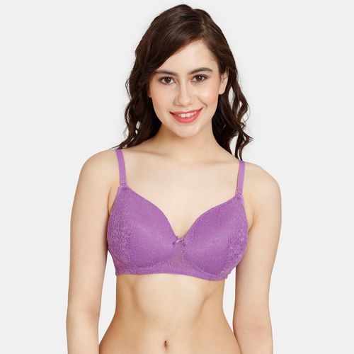 Buy Rosaline by Zivame Women's Nylon Elastane Non Padded Wired