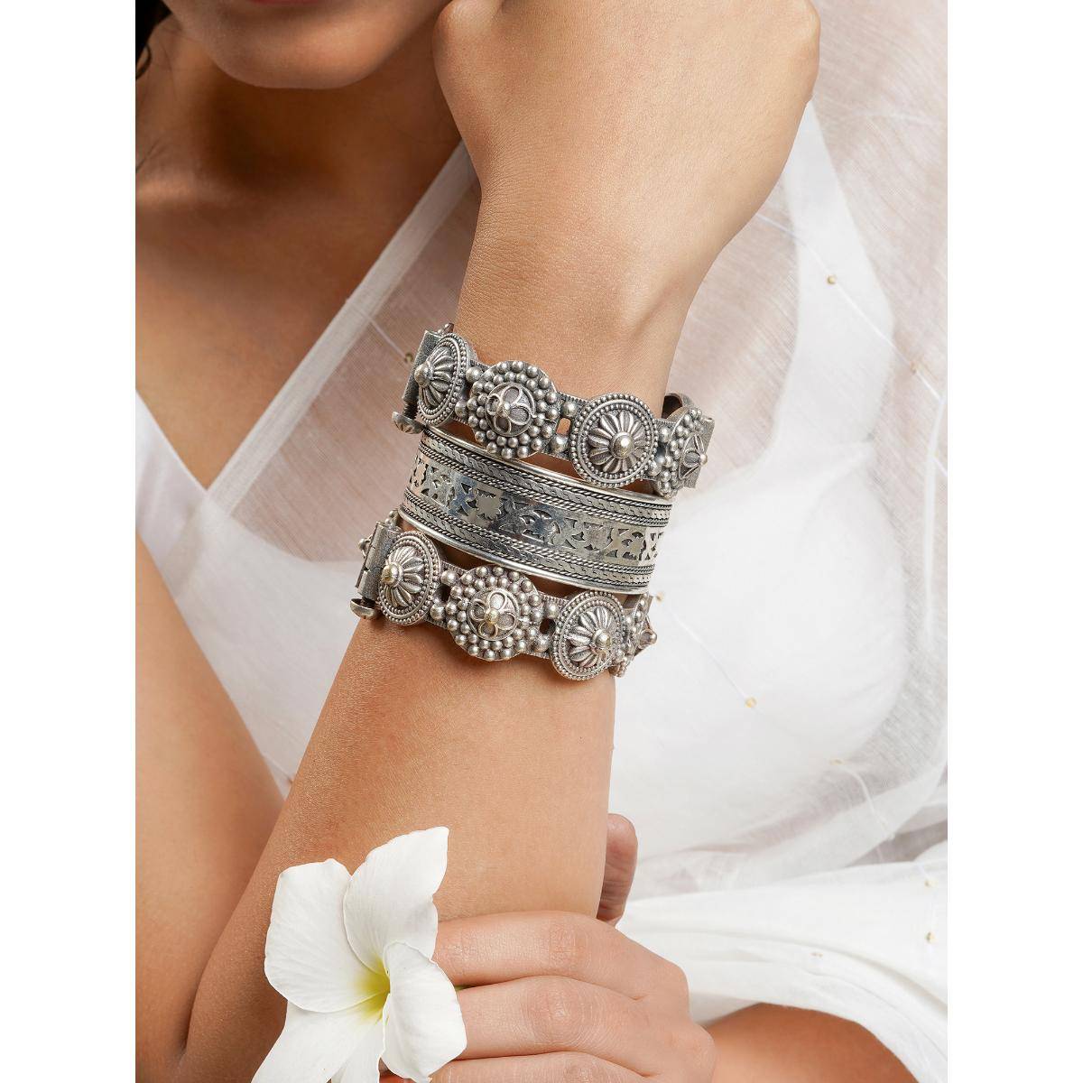 Teejh Sarvari Stacked Bracelet (Set Of 3)