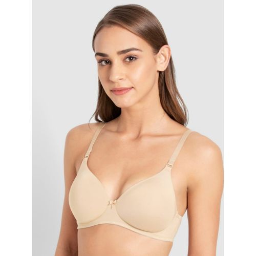 Buy Jockey 1819 Women Wirefree Padded Full Coverage Magic Under Cup T-Shirt  Bra Nude Online