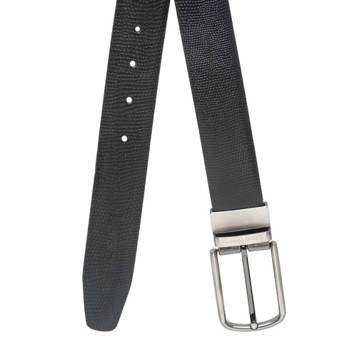 LOUIS STITCH Men Formal Black Genuine Leather Reversible Belt SL Nickel -  Price in India