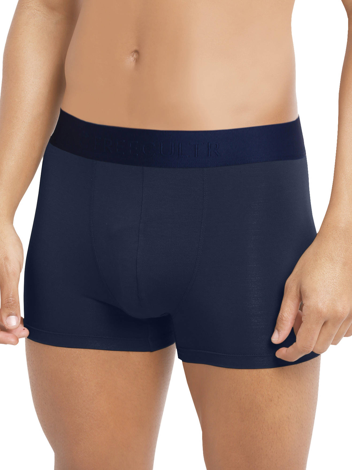 FREECULTR Anti-Microbial Air-Soft Micromodal Underwear Trunk Pack Of 1 - Blue (XXL)