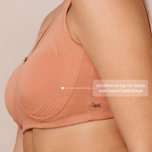 Buy Nykd by Nykaa Shape up encircled bra with Full coverage - Clay NYB169  online