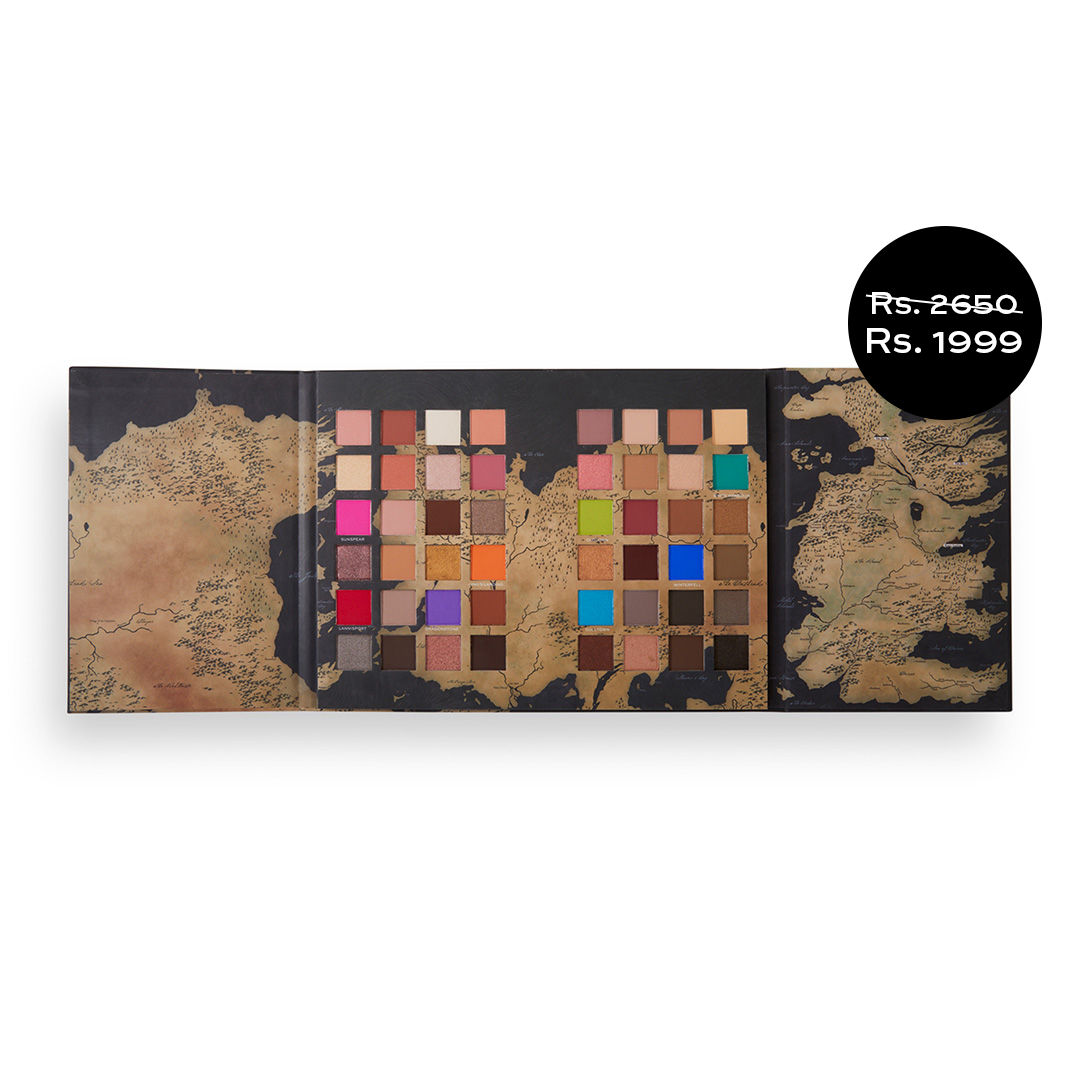 Makeup Revolution X Game Of Thrones Westeros Map Palette Reviews Online