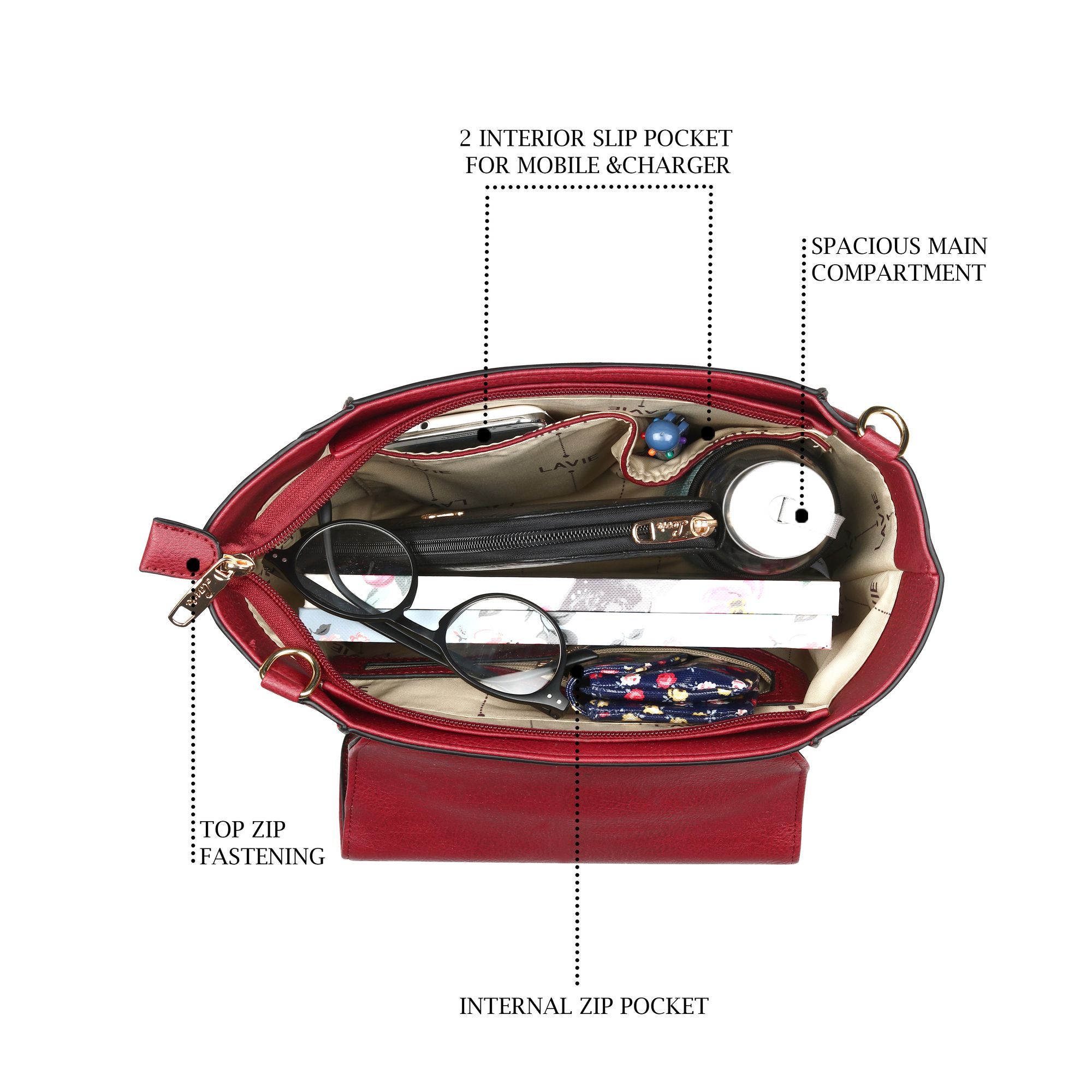 Lavie Purple Solid/plain Handbags Buy Lavie Purple Solid/plain Handbags Online at Best Price in