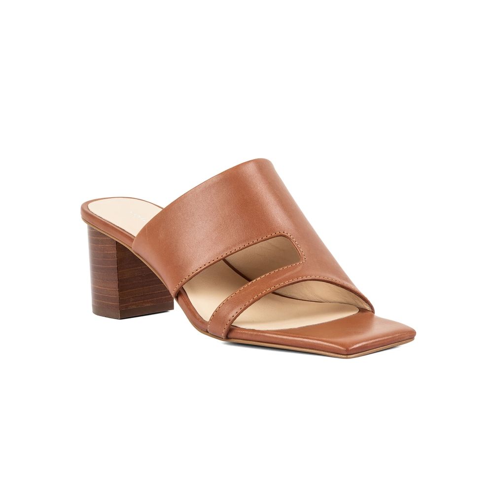 Buy Vanilla Moon Solid Tan Block Heel Online