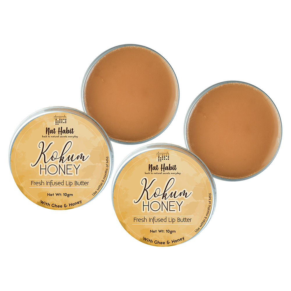 Buy Nat Habit Desi Ghee & Honey Lip Balm Kokum Honey Lip Butter for Lip Pigmentation & Lip