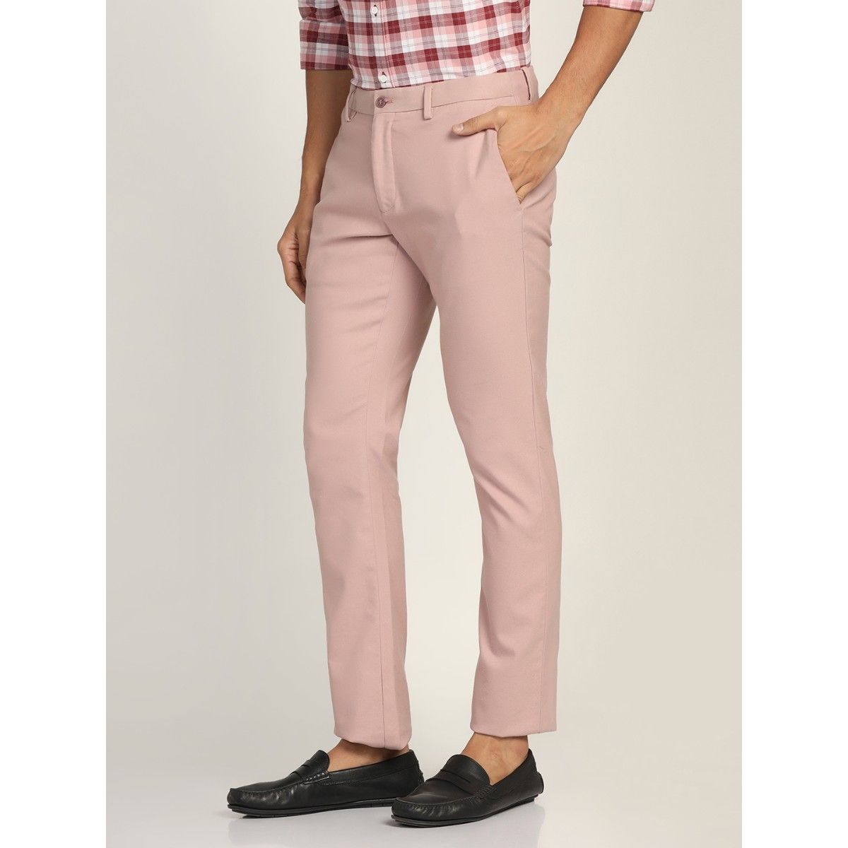 Slim Crop Plain Suit Trousers | boohoo