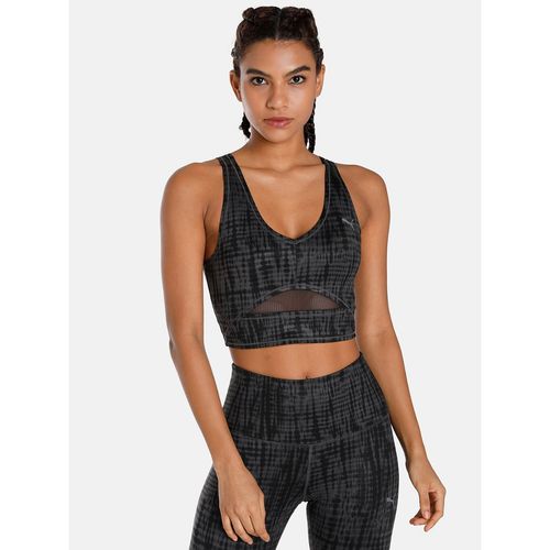 Puma Studio Aop Crop Top Womens Black Tank Top (XS)