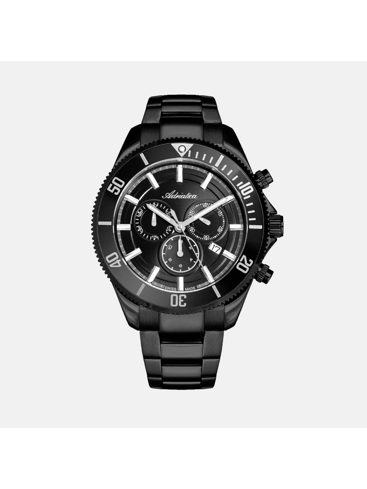 Adriatica Grey Stainless Steel Analog Watch (A1139.B116Chn) (M)