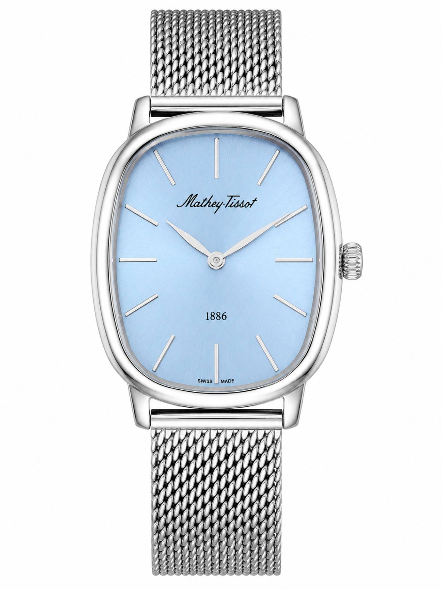 Mathey-Tissot Martin Stainless Steel Blue Dial Watch For Women -D7919ASK (Medium)