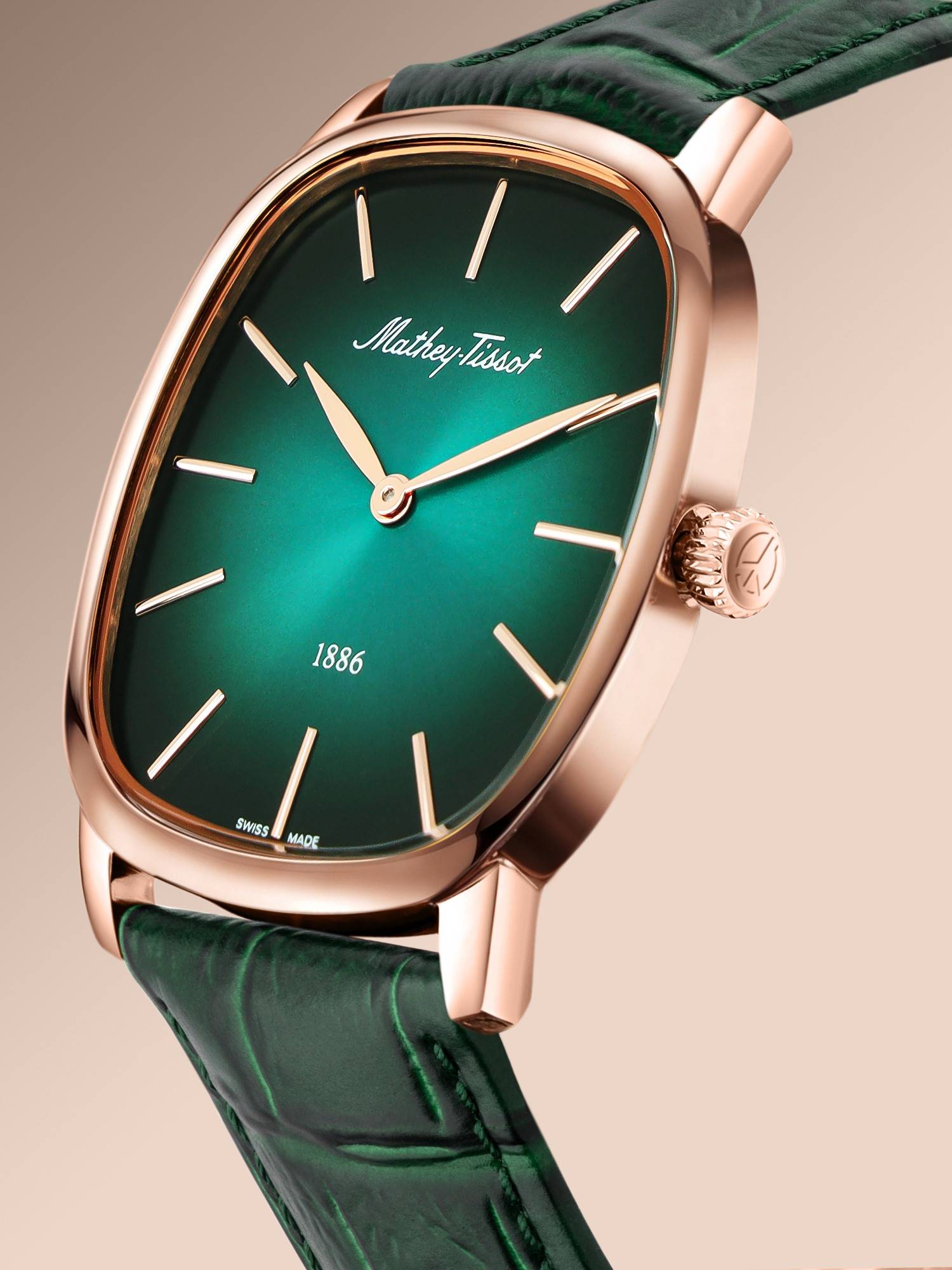 Buy Mathey-Tissot Martin Stainless Steel Green Dial Watch For