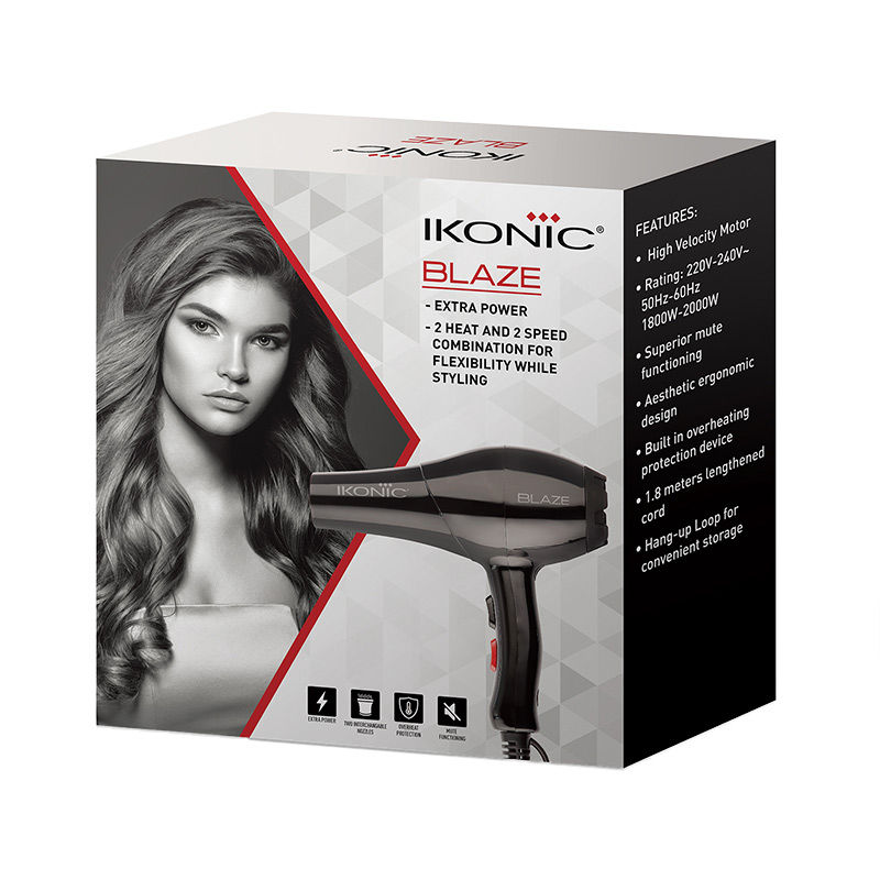 Ikonic Professional Blaze Hair Dryer Black Buy Ikonic Professional ikonic-professional-blaze-hair-dryer-black-buy-ikonic-professional